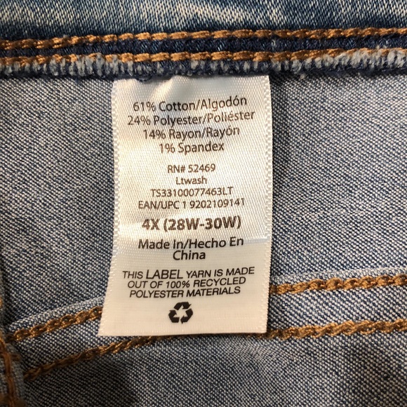 Plus Size Terra & Sky Jeans- NWT - Picture 7 of 7